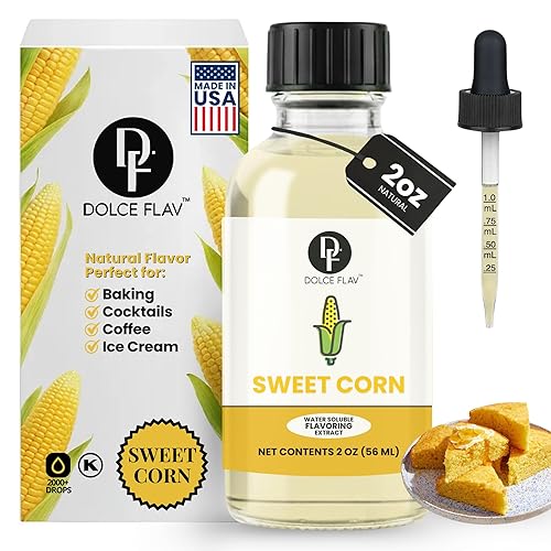 Dolce Flav Natural Sweet Corn Extract – 2 Ounce Water-Soluble