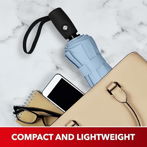 Miniatura 30 de REPEL Windproof Travel Umbrella - Compact & Withstands Winds up to 85MPH , Strongest Premium Auto Folding Umbrella for Rain and Sun - Durable, Light