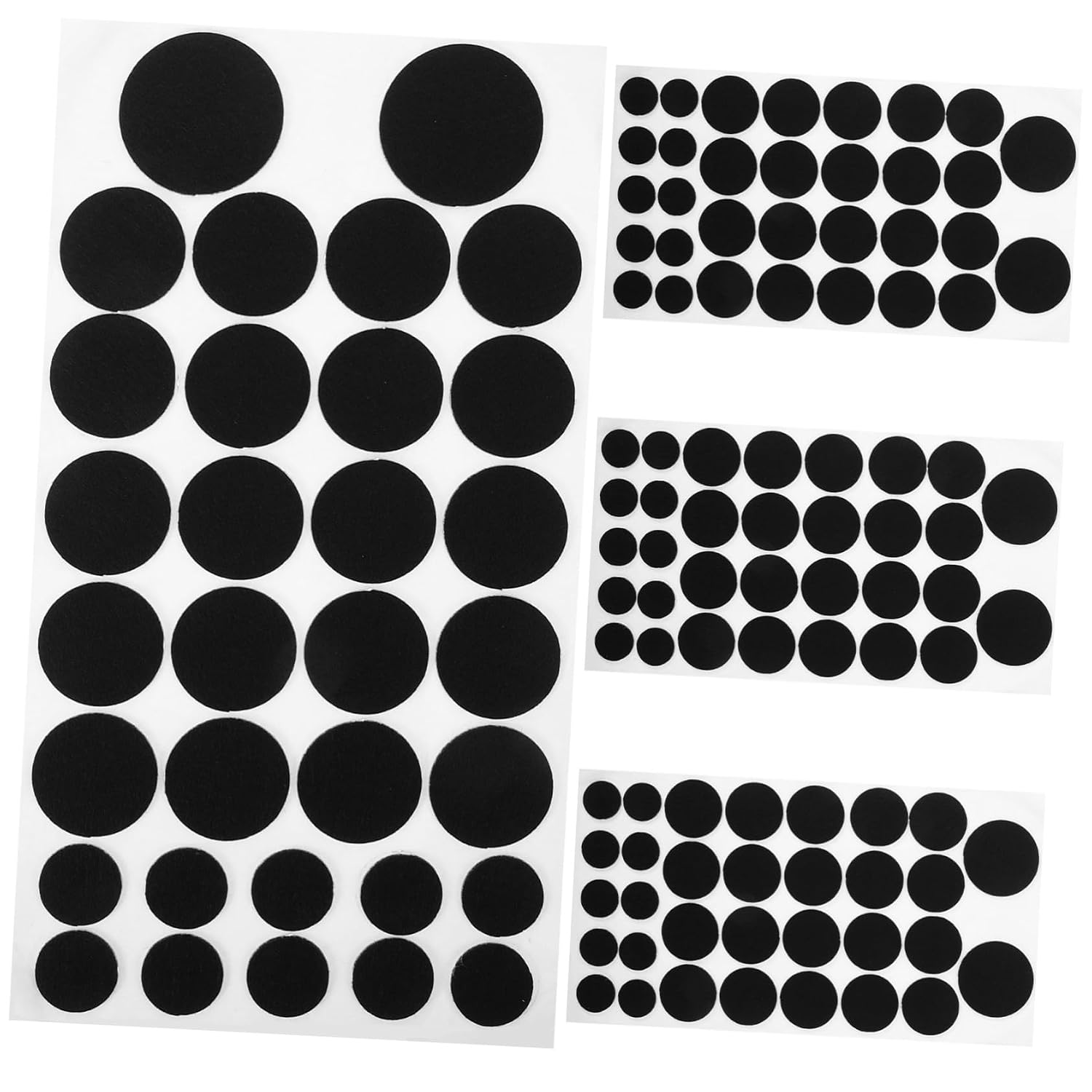 HOMSFOU 4sheets Self-Adhesive Felt Stickers for DIY Pet Clothing Versatile Craft Decoration for Customizing Dog Attire and Accessories for Handmade Projects and
