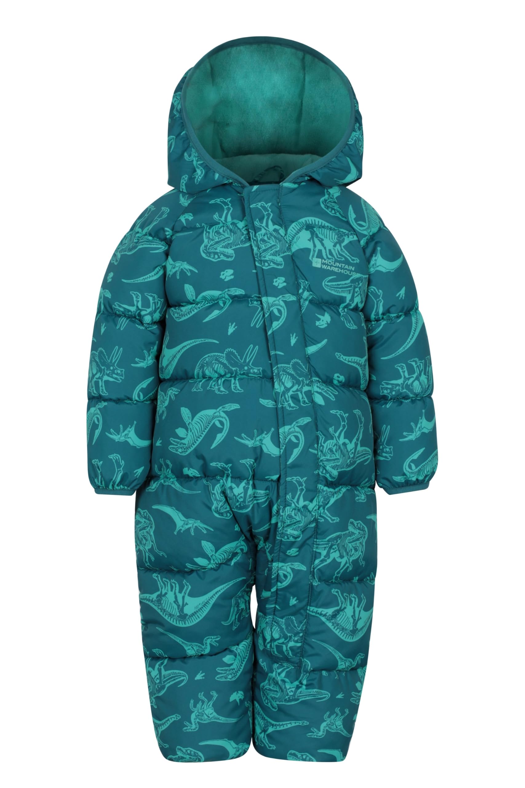 Frosty Printed Toddler Padded Suit - Teal