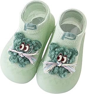 Meias infantis para meninos e meninas com desenho animal, sapatos de lã quente, para o chão, antiderrapante, sapatos pré-andadores 9c sapatos para meninos