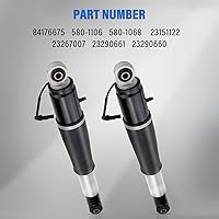 Vista 4 de 84176675 23151122 23267007 23290661 Par de amortiguadores de puntal de aire traseros con reemplazo eléctrico para Chevrolet Tahoe Suburban Cadillac