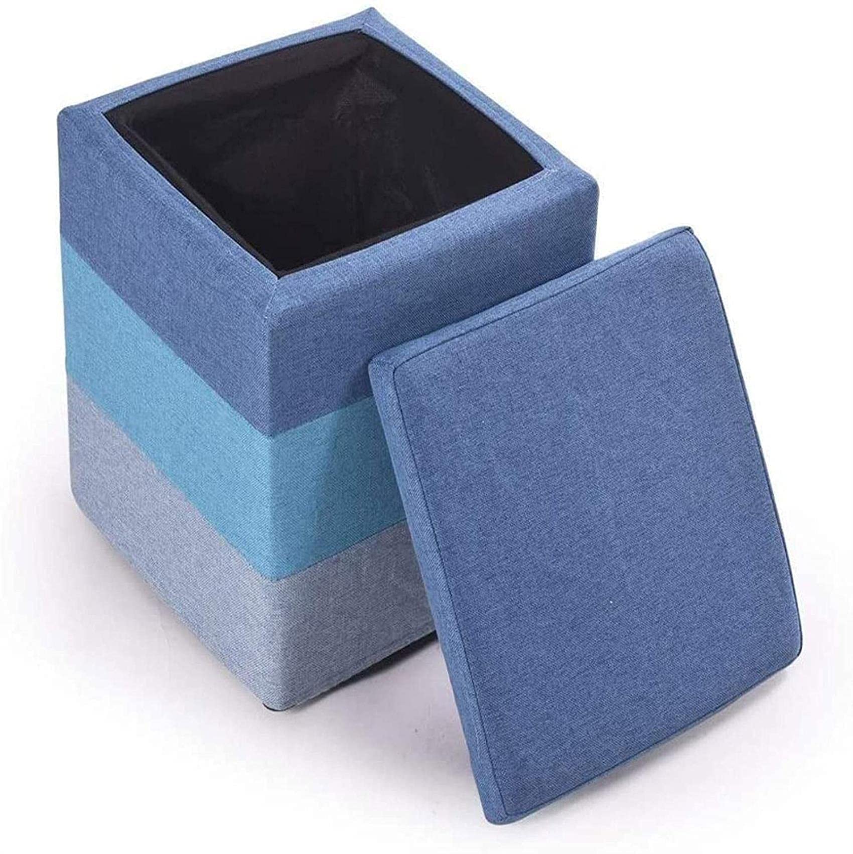 Rembourré repose-pieds contre le désordre du salon | Pouf de rangement