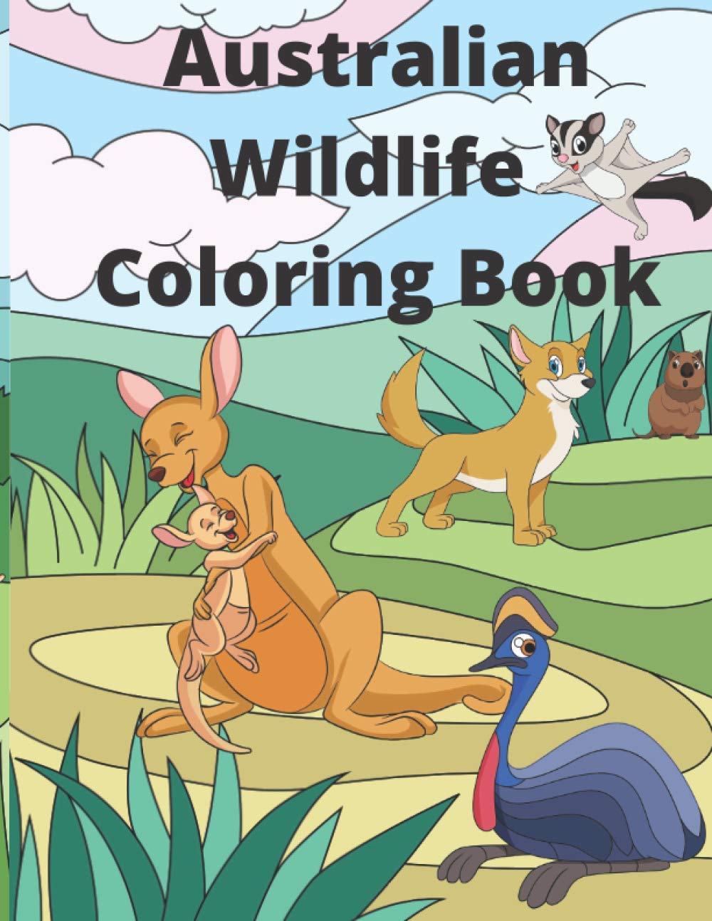 Australian Wildlife Coloring Book: 25 Fun and Relaxing Australian Animals Coloring Pages