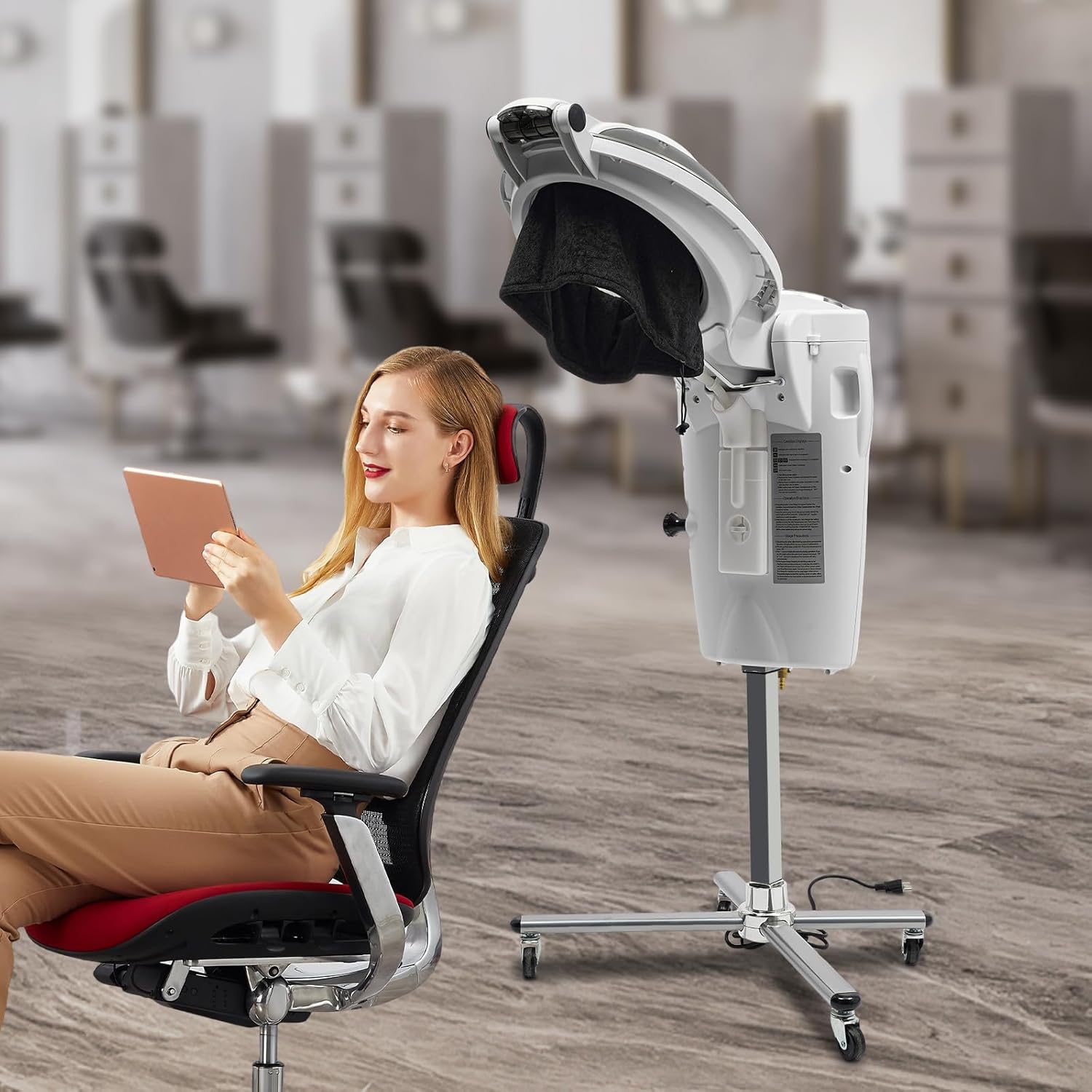 Ubuy Sit Under Hair Dryer For Home Professional Standing Hair