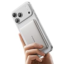 Baseus Picogo AM41 Power Bank, Ultra Slim 5000mAh Magsafe Powerbank, Ricarica Rapida PD 20W, Portatile, Magnetico Batteria Esterna Wireless con cavo USB C per iPhone 17, 16, 15, 14, 13, 12, Titanio