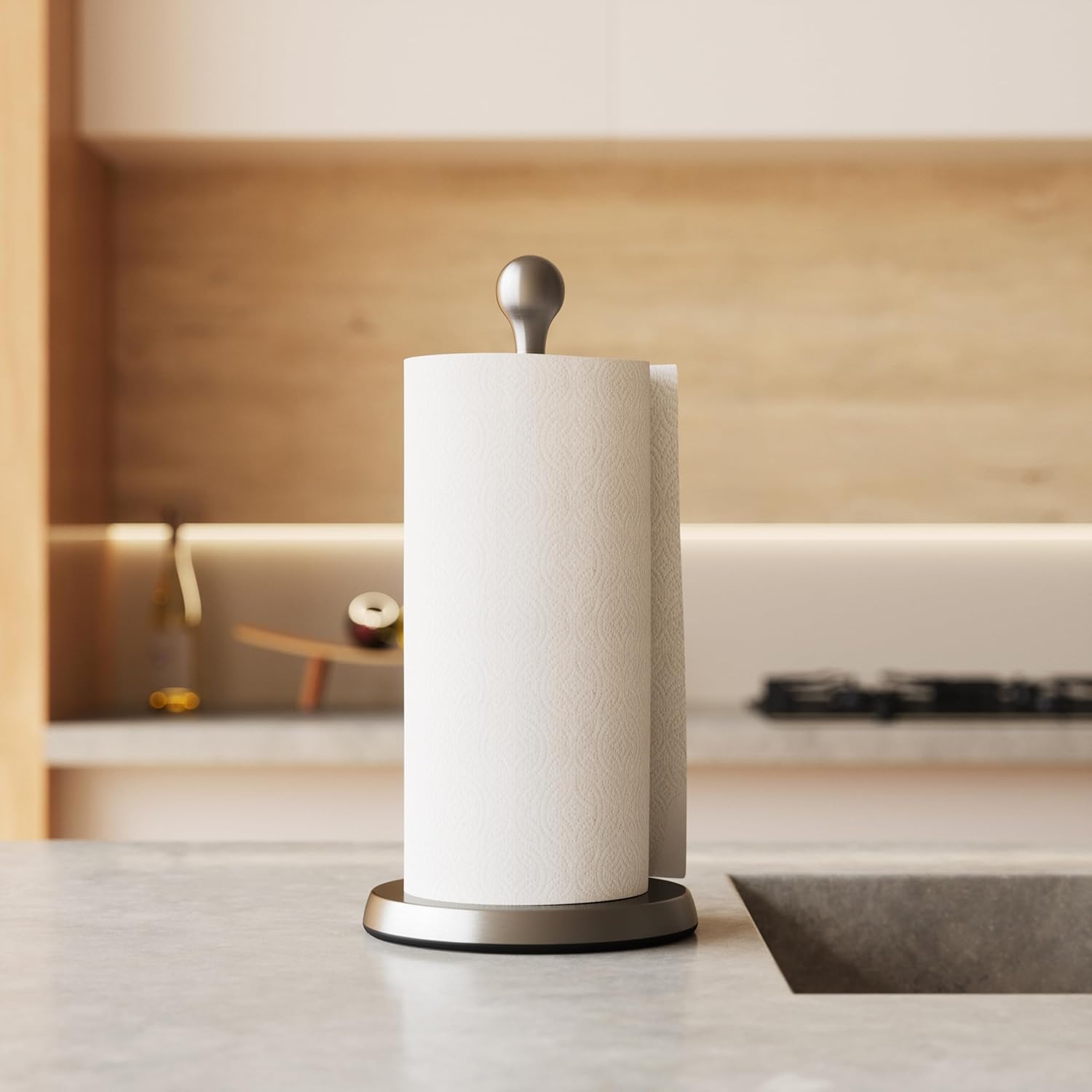 Umbra Teardrop Paper Towel Holder, Nickel