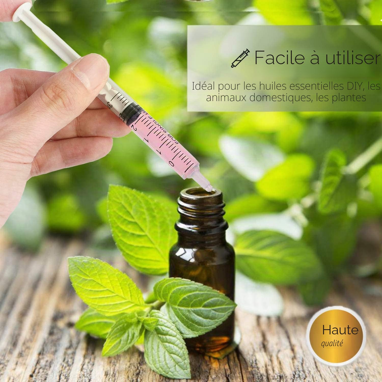 Lot de 10 seringues 1 ml, 3 ml, 5 ml, 10 ml, 20 ml, 5 tailles de dosage, réutilisables, sans aiguille, parfaites pour l'alimentation animale, l'arrosage des plantes et les expériences de laboratoire