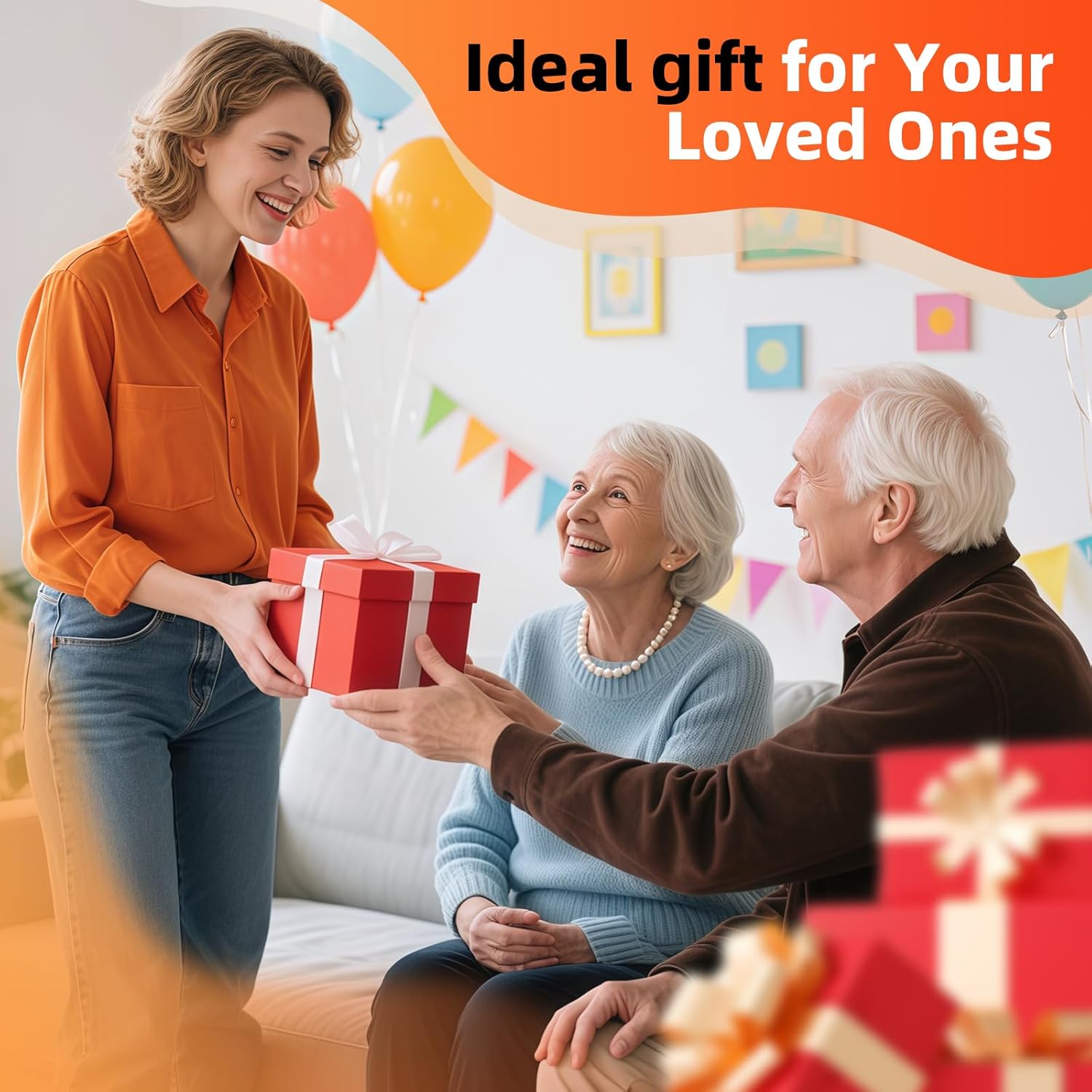 Upgraded Knee Heating Pad, Knee Massager with 5 Heat and 3 Vibration for Women and Men Joint Pain Relief, Electric Knee Warmer with 4 Motors, Ideal Gift Choice - Image 7