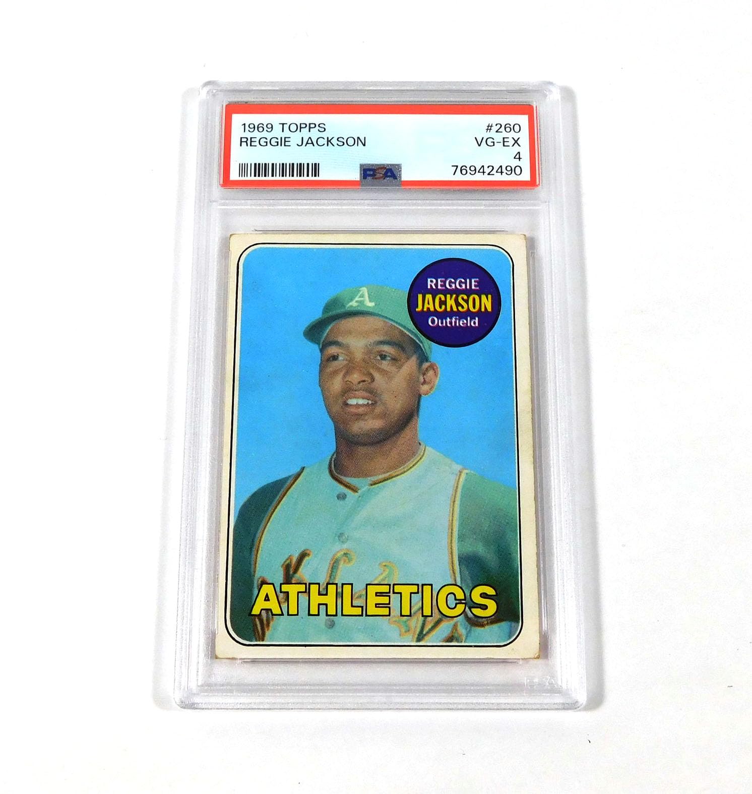 Amazon.com: 1969 Topps #260 Reggie Jackson ROOKIE RC A's VGEX PSA