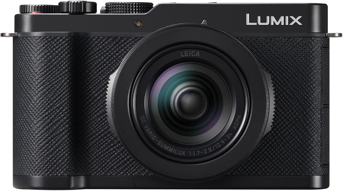 Cámara compacta premium LUMIX L10 con lente zoom Leica DC Vario SUMMILUX F1.7-2.8 de 24-75 mm, 20,4 MP, poca luz, seguimiento AI, visor OLED, LUT en tiempo real, cuerpo de metal, transporte diario, DC-L10 negro | Zoom Leica DC Vario SUMMILUX F1.7-2.8 de 24-75 mm, visor OLED, seguimiento AI, 20,4 MP