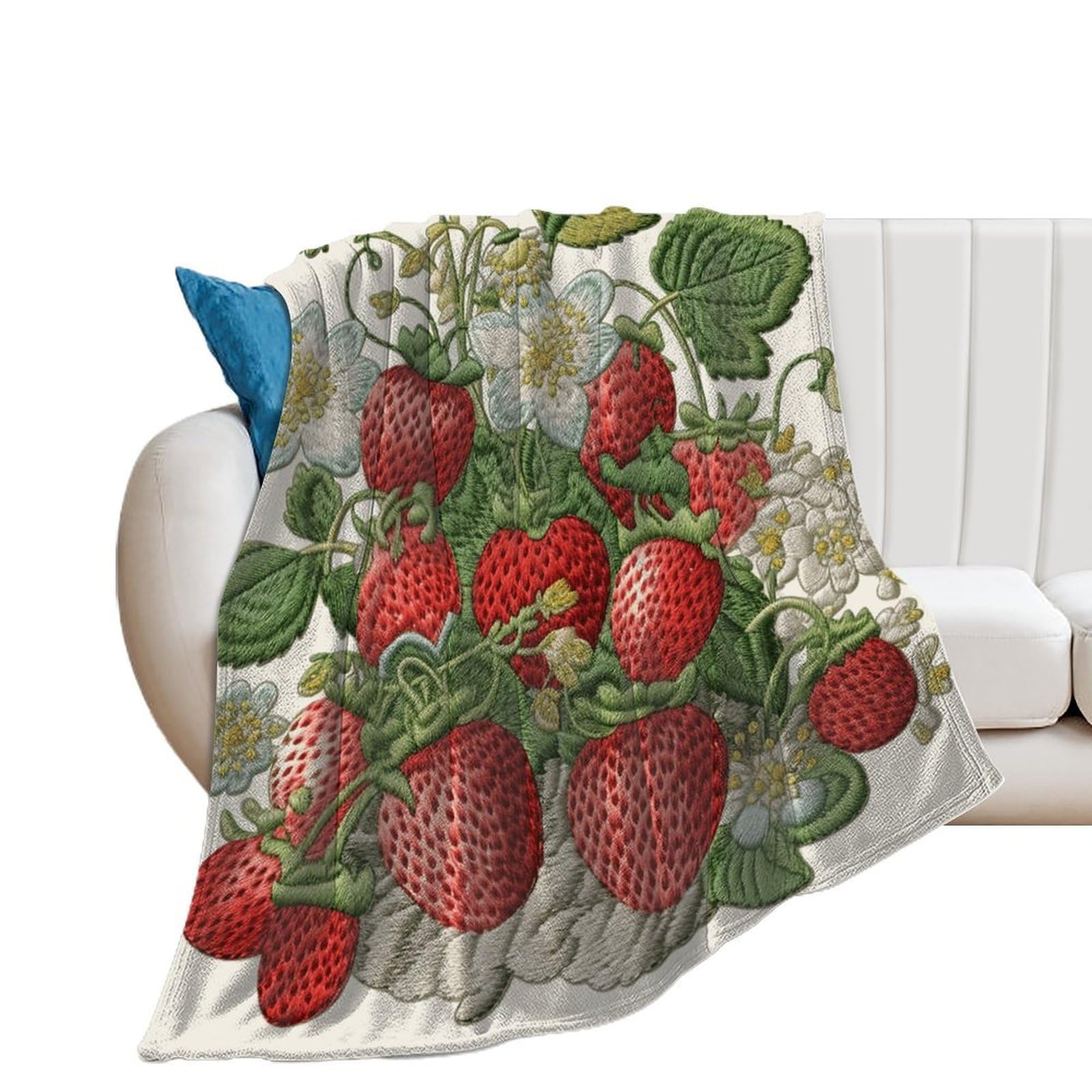 Couverture fraise chaude et réconfortante pour un hiver doux
