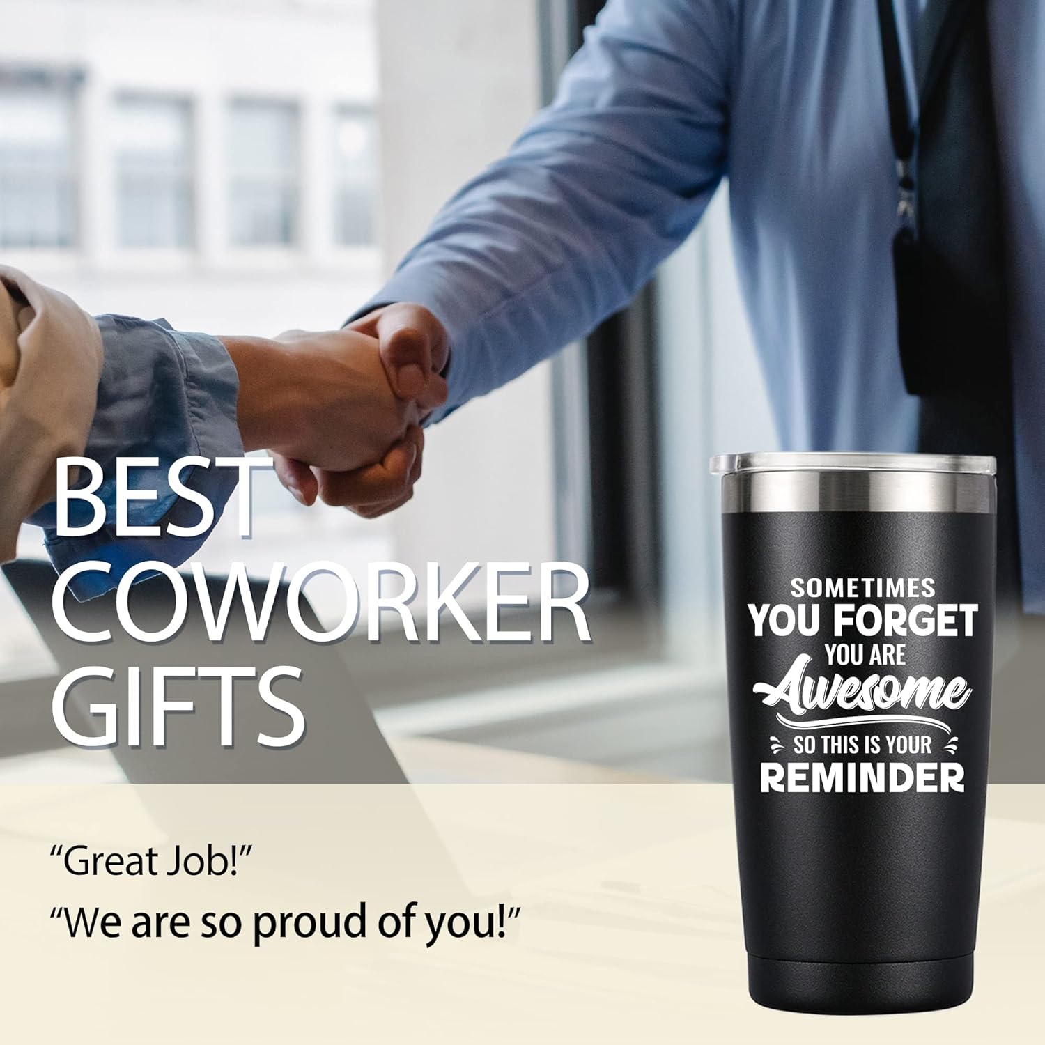 MASGALACC Valentines Day Gifts for Him Men Husband - Awesome Coffee Mug, Inspirational Birthday & Holiday Presents for Men Him Boyfriend, 20 Oz Tumbler - Image 2