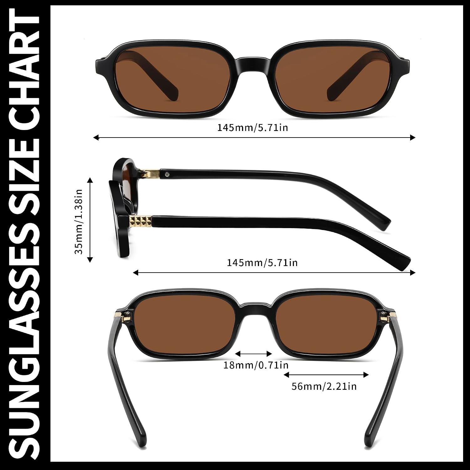 Retro Rectangle Sunglasses for Women Men Trendy Vintage Small Square | Sun Glasses 90s Fashion Cute Sunnies CL010