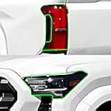 BOGAR TECH DESIGNS Full Headlight Taillight PPF Kit Compatible with Toyota Tacoma 2024-2026, Clear Bra