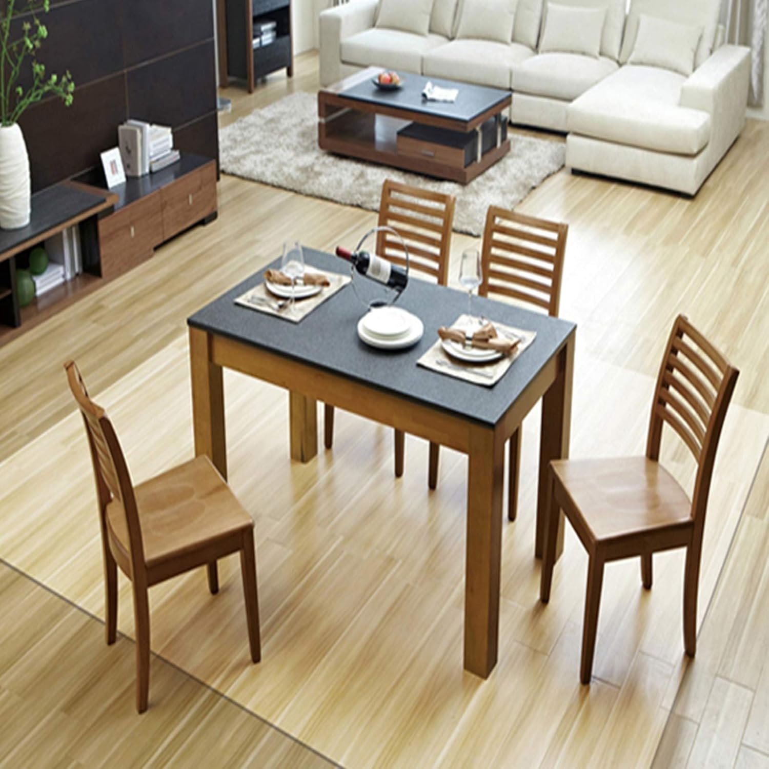 Kitchen Dining Room,Plastic Vinyl Clear Runner Rug Mat for Office Chairs, Hard Wood Floors & Low Pile Carpet - Thick 1mm, Waterproof & Absorb Noise(1.1mx5.5m/3.6x18ft)