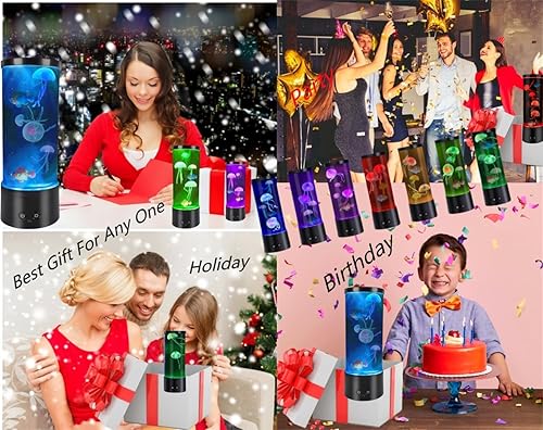 Miniatura 9 de Lámpara de mesa con forma de pez de burbujas, regalo para niños, hombres y mujeres, decoración del hogar para habitación, luz ambiental para