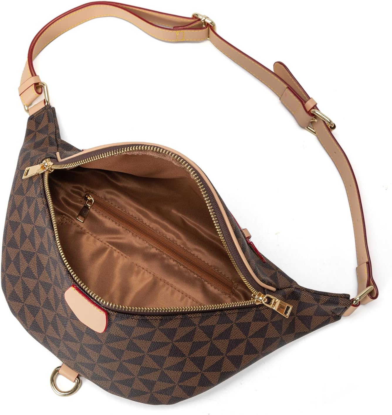 Versatile Women's Designer Fanny Pack - Sling Bag for On-the-Go Style & Travel - Perfect as Crossbody or Chest Bum Bag (Beige - B) - Image 6