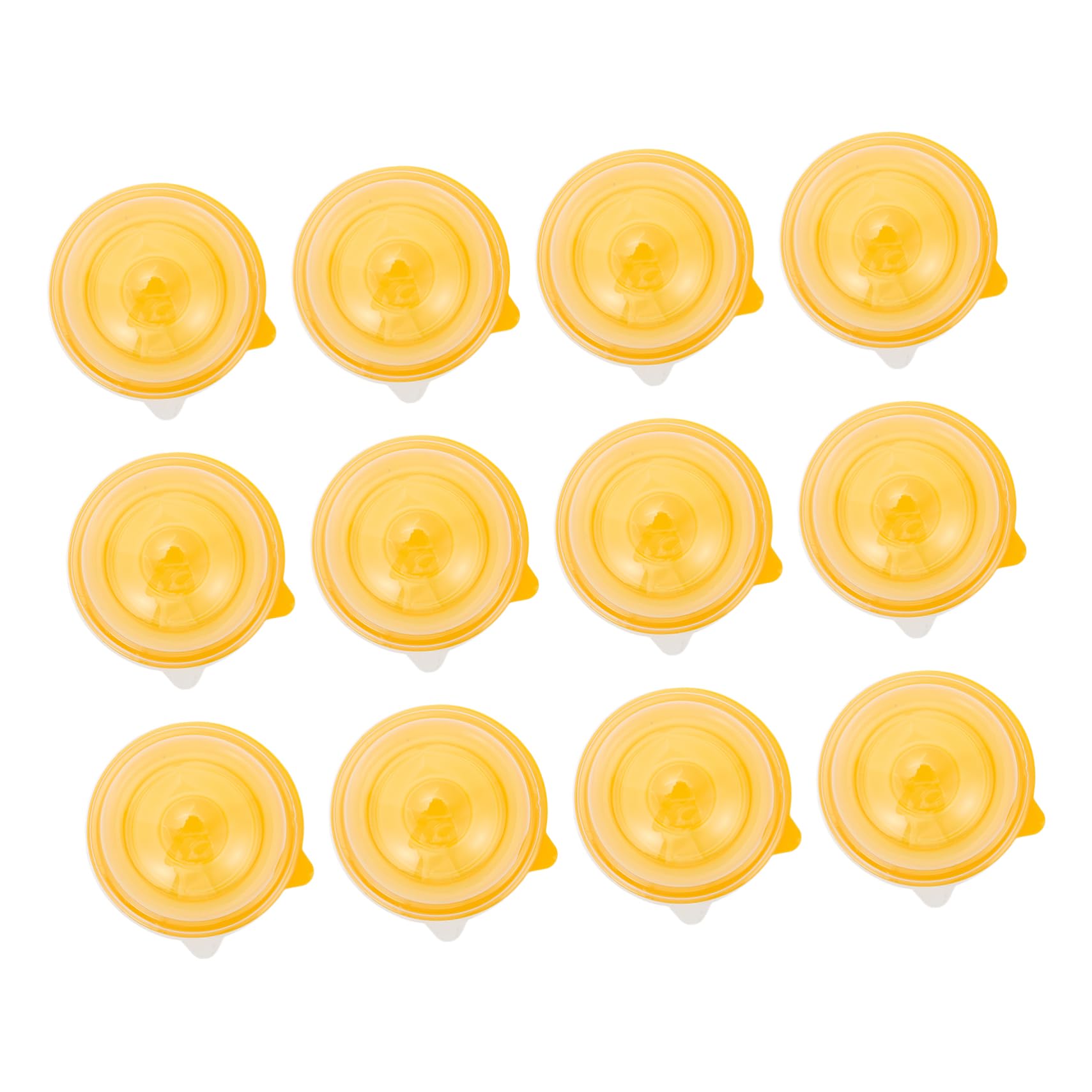 SHOWERORO Mini Cake Holder Box 100pcs Plastic Round Storage for Wedding Parties Baking