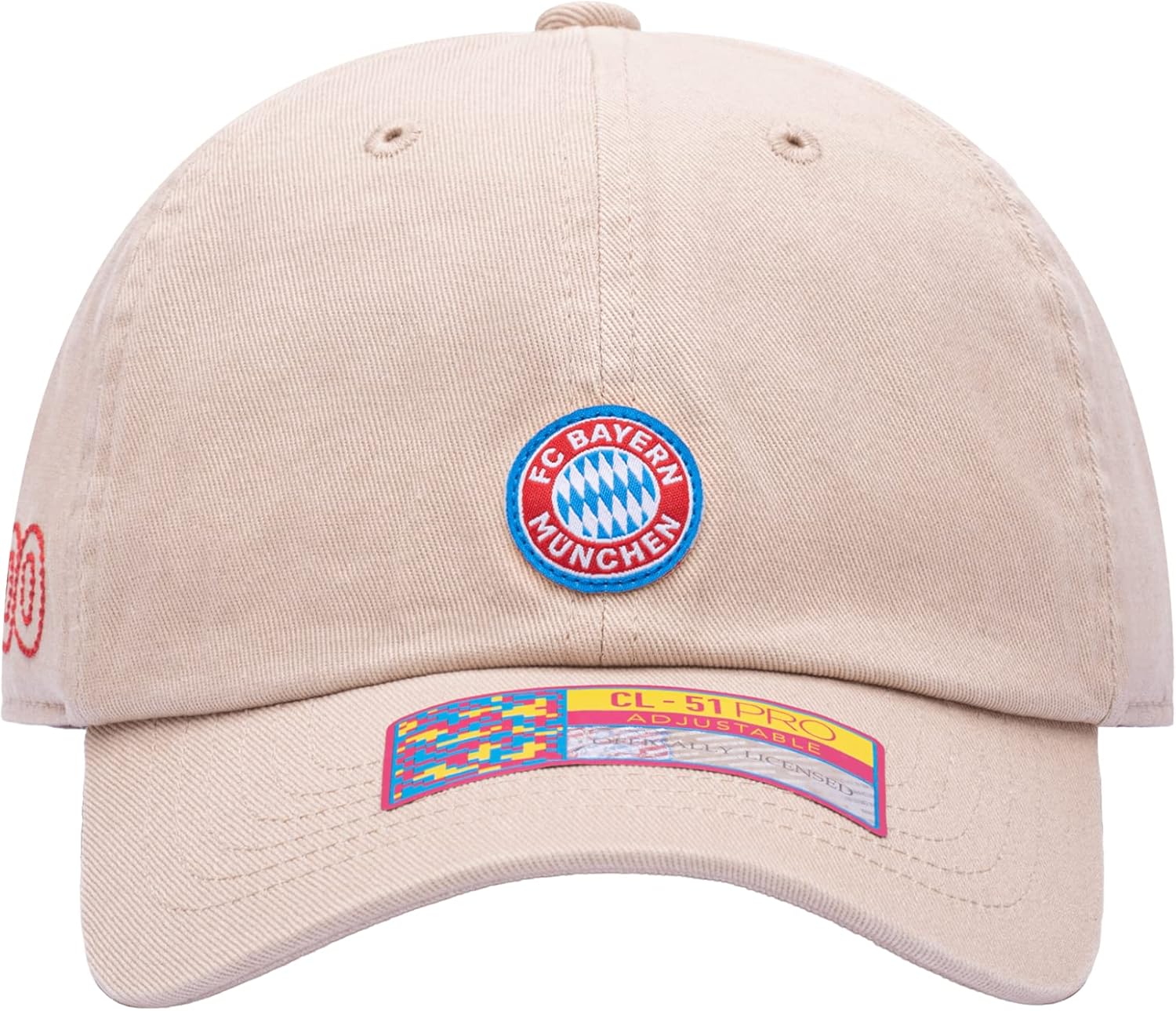 Fan Ink Bayern Munich Soccer 'Safari' Classic Style Adjustable Hat/Cap Khaki