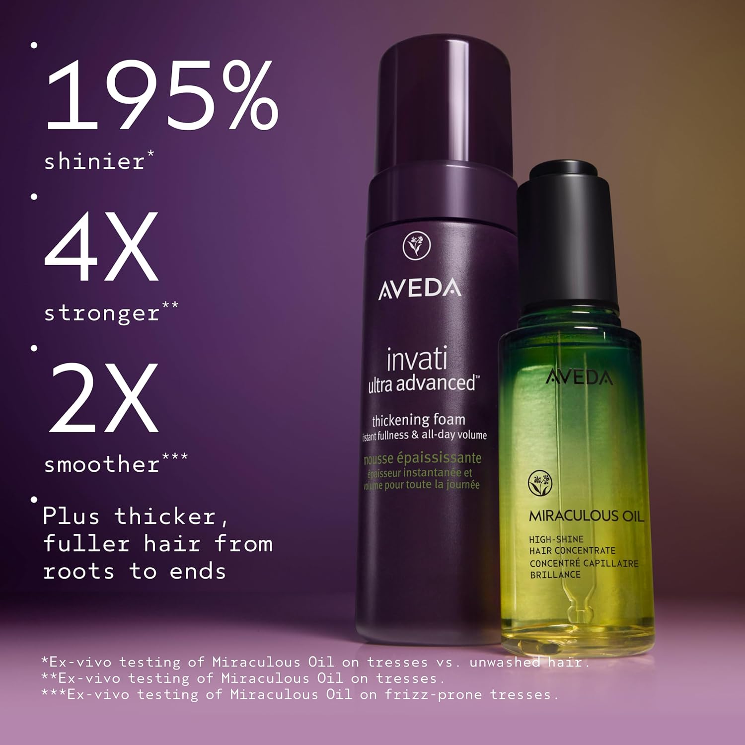 Aveda Invati Ultra Advanced Thickening Foam | Styling Foam for Thin & Thinning Hair | Instantly Thickens Hair | Flexible Hold | 97% Naturally Derived*