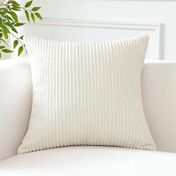 XMAYODS Decorative Throw Pillow Covers 45 x 45cm, Soft Modern Cushion Covers 60x60, Pillow Cases 30x50 for Sofa Couch Bedroom(Beige,65X65CM(Pack of 1))