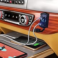 Vista 8 de Nilight Interruptor de palanca con salida USB estilo LED voltímetro conector rápido 12V PD tipo C y USB QC 3.0 para automóviles, reemplazo