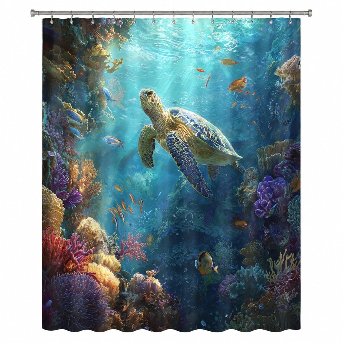 Mondiale Tenda da Doccia 240x200 cm Poliestere Antimuffa e Lavabile