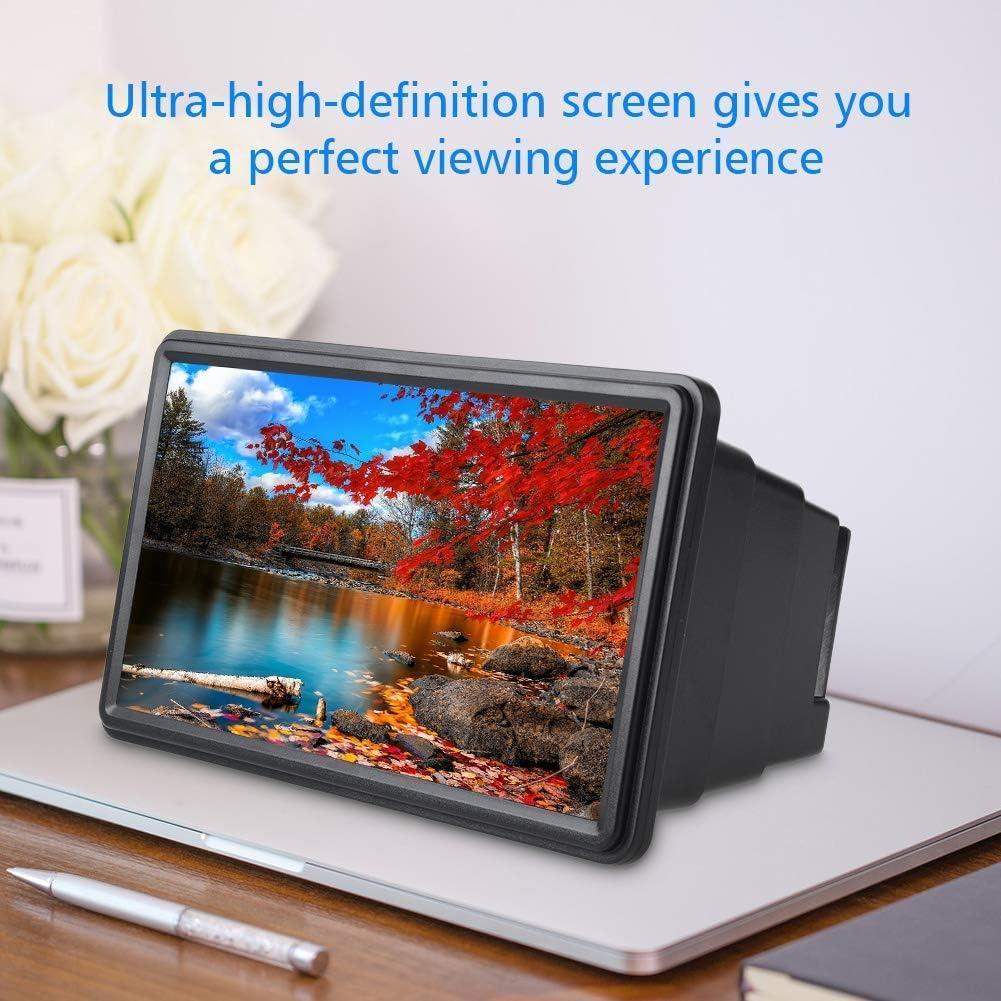 TTbuy 14 Inch Foldable Universal Screen Amplifier - Portable Mobile Phone 3D Retractable Screen Magnifier, High Definition Screen Amplifier Enlarged Expander - Compatible All Smartphones