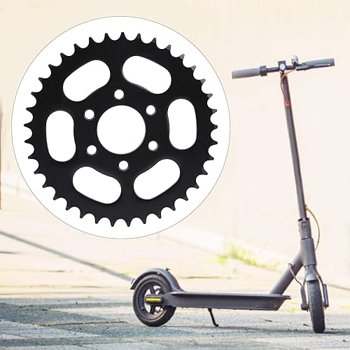 Miniatura 8 de Keenso Piñón trasero 37T, 428 37 diente piñón trasero de acero de alta resistencia de la rueda dentada trasera para la vespa eléctrica