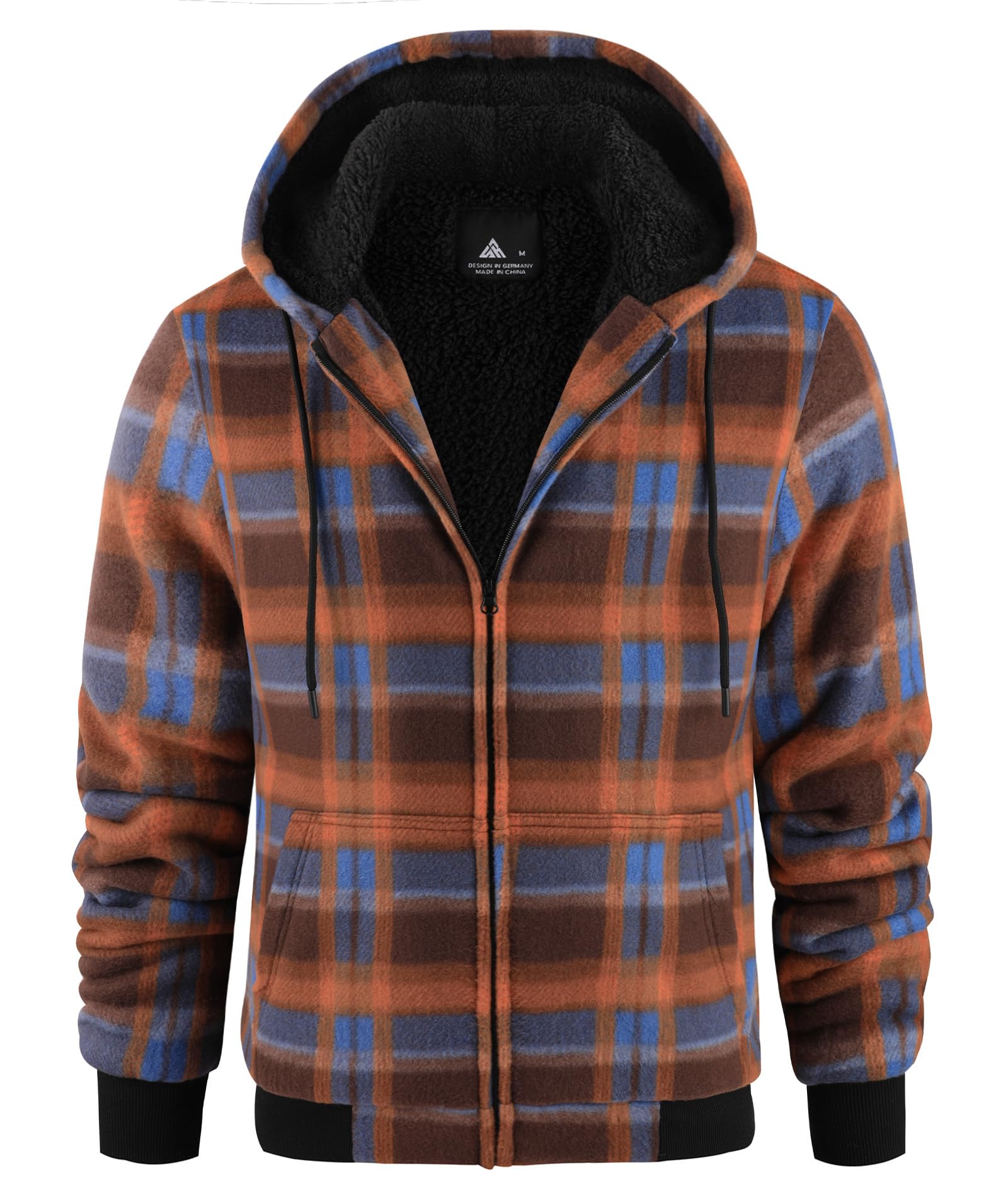 geeksport geeksport geeksport geeksport Felpa da Uomo con Cappuccio e Full Zip Fleece Hoodies for Men Sportive Inverno