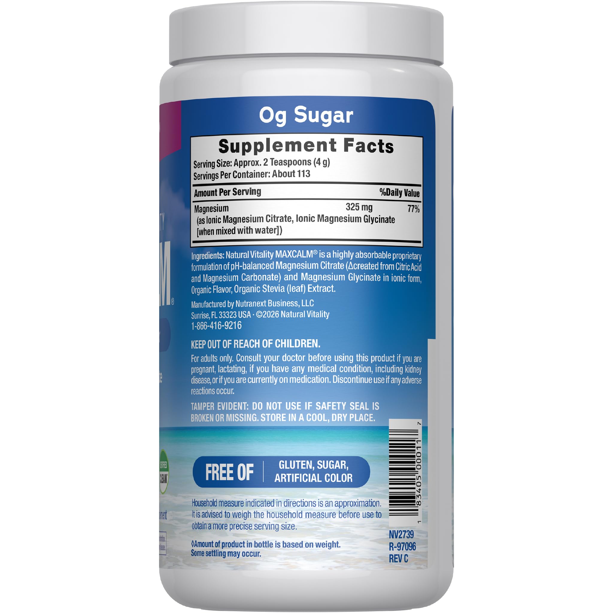 Natural Vitality Calm Magnesium Powder — Amazon image 2
