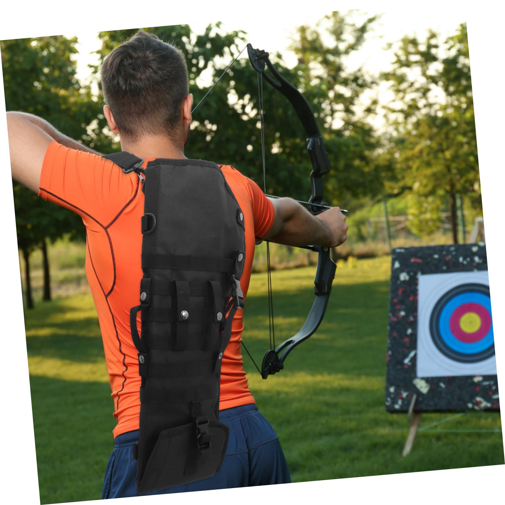 BRIGHTFUFU Wear Resistant Oxford Cloth Arrow Bag Comfortable Archery Shoulder