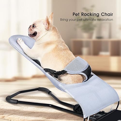 Miniatura 2 de Cama mecedora para perros para gatos y mascotas francesas, silla gorila para perros, capacidad de carga de hasta 33.1 lbs33 libras, cama mecedora