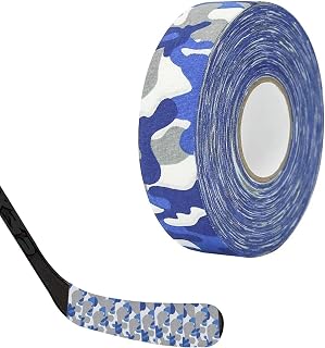 Camo Blue Ice Hockey Tape, Hockey Stick Grip Tape & Lacrosse Stick Grip Tape for Winter Sports Use - Mecus