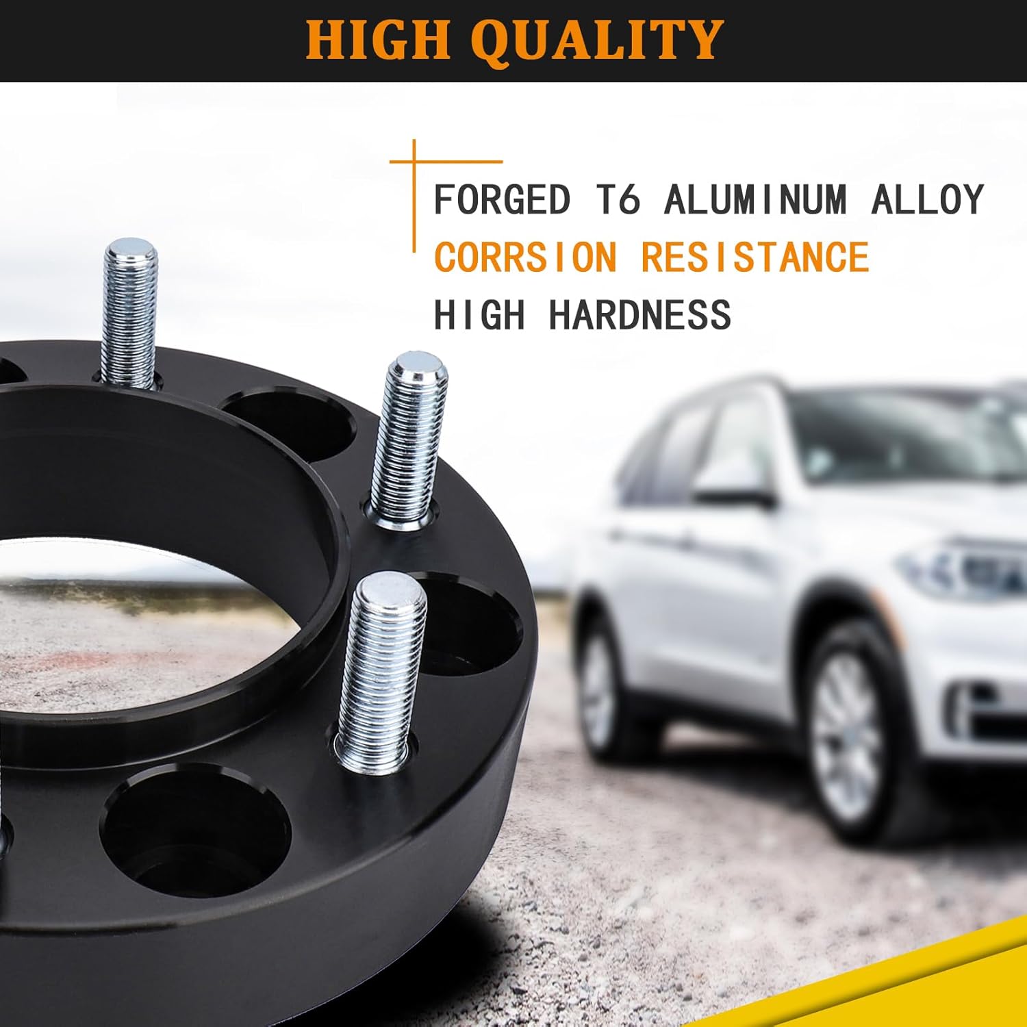 1.25 in 6x5.5'' Hubcentric Wheel Spacers 6x139.7mm Spacers Adapter (106mm Hub Bore, M12x1.5) for Toyota 95-19 Tacoma, 89-20 4-Runner, 01-07 Sequoia,07-14 FJ Cruiser, 00-06 Tundra 4pcs