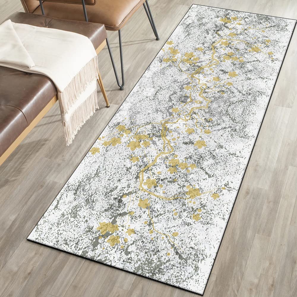 Szary chodnik do przedpokoju, 70 x 450 cm, mata antypoślizgowa, zmywalna, tradycyjny chodnik do kuchni, sypialni, korytarza, schodów, drzwi, konfigurowalny