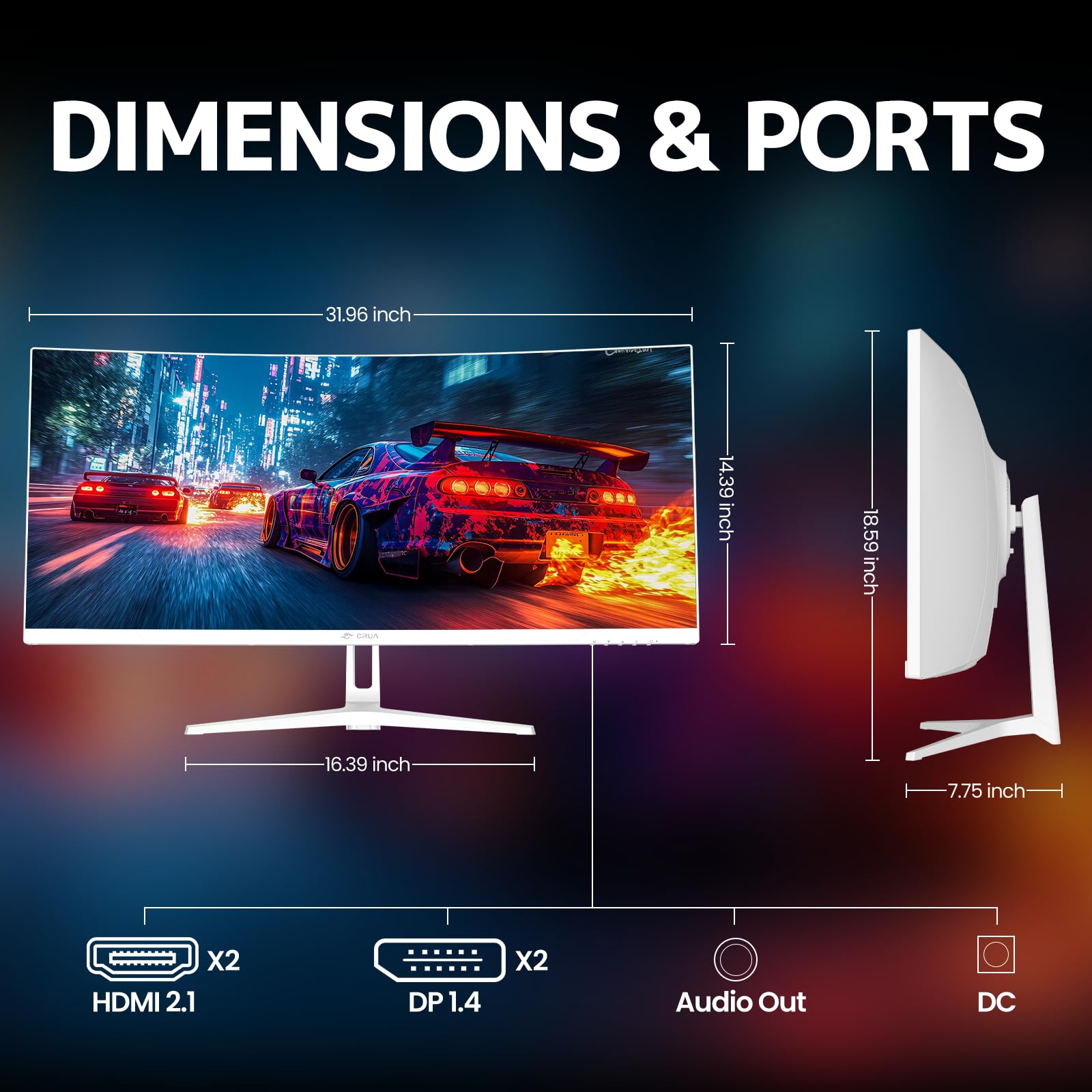 CRUA 34インチ　ウルトラワイドモニター Amazon.co.jp: CRUA 34インチ WQHD 120Hz ウルトラワイドカーブ