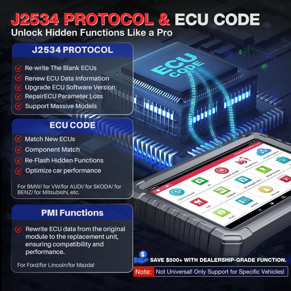 LAUNCH X431 PRO3S+ Elite SmartlinkC OBD2 Herramienta Diagnosis Coche en Español con Sistema Completo, Bidireccional Diagnóstico, 60+ Reinicio ECU Codificación FCA OE Topológico CANFD/DOIP/J2534
