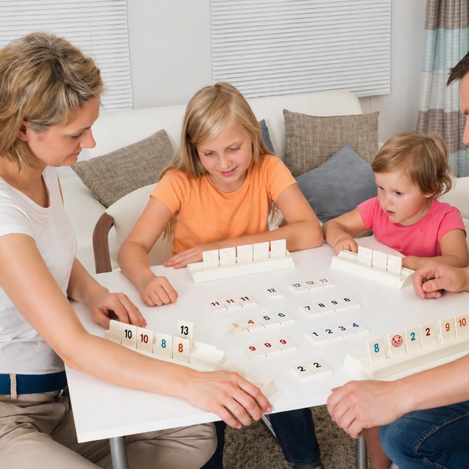 Rummy gra planszowa, Rummy gry podróżne zawiera 104 karty numeryczne 2 uniwersalne karty 4 uchwyty na karty 1 instrukcja obsługi, klasyczna gra planszowa puzzle