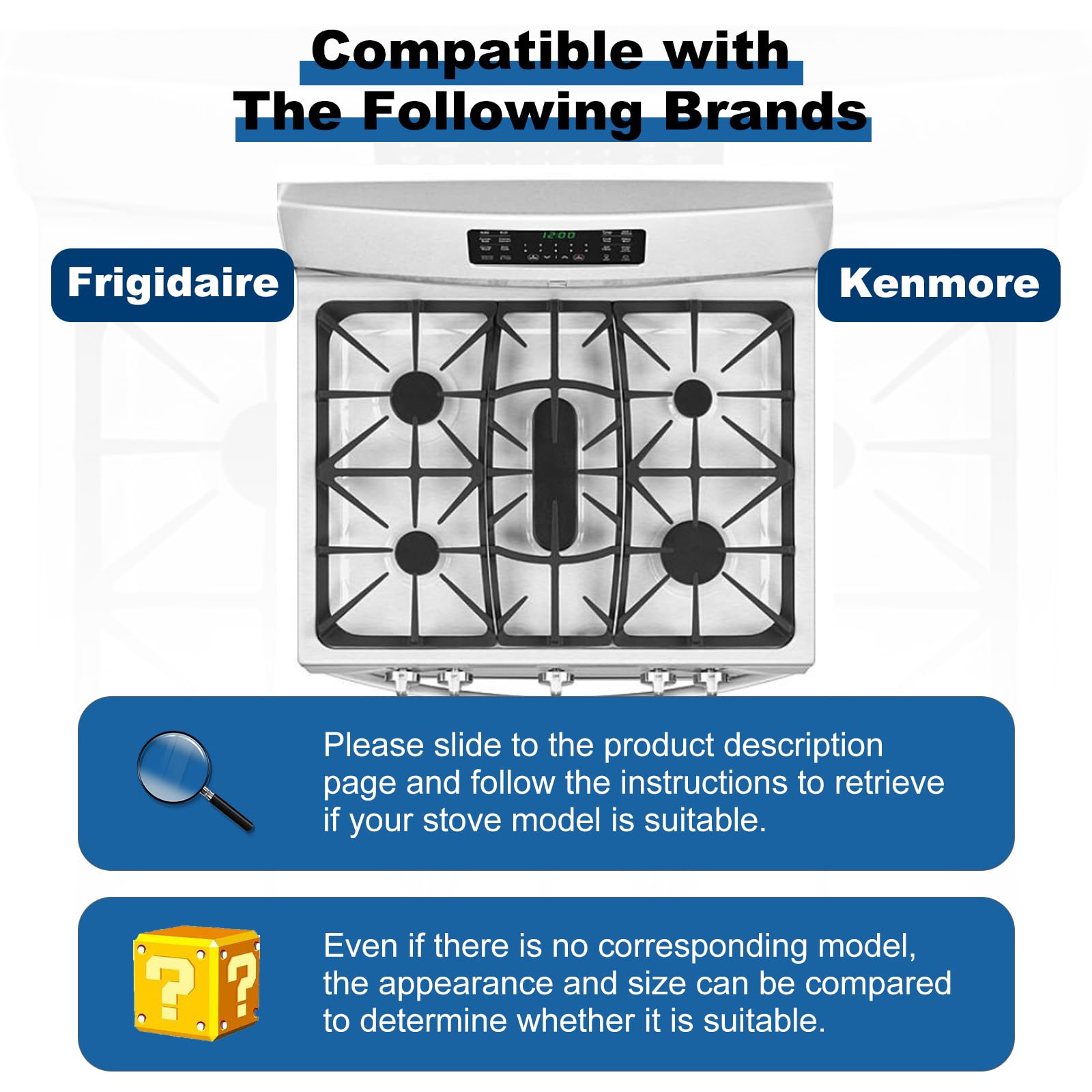 Upgraded A00263801 A002637 Center Burner Grate
