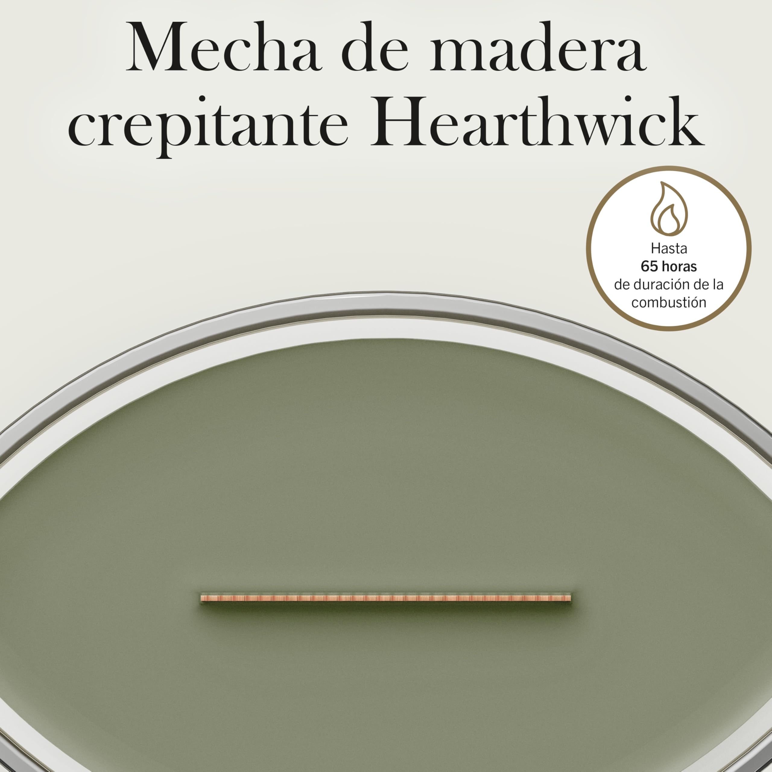 WoodWick | Vela Elíptica | Higo Verde | Gran regalo para mujeres