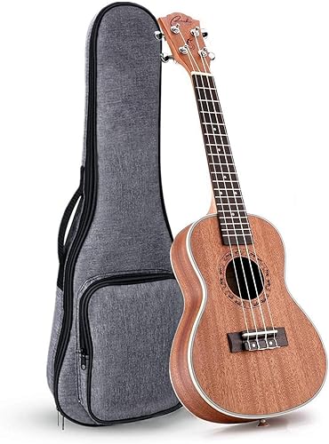Miniatura 14 de Ranch - Ukulele profesional, de madera, kit de ukelele con 12 lecciones en línea gratis
