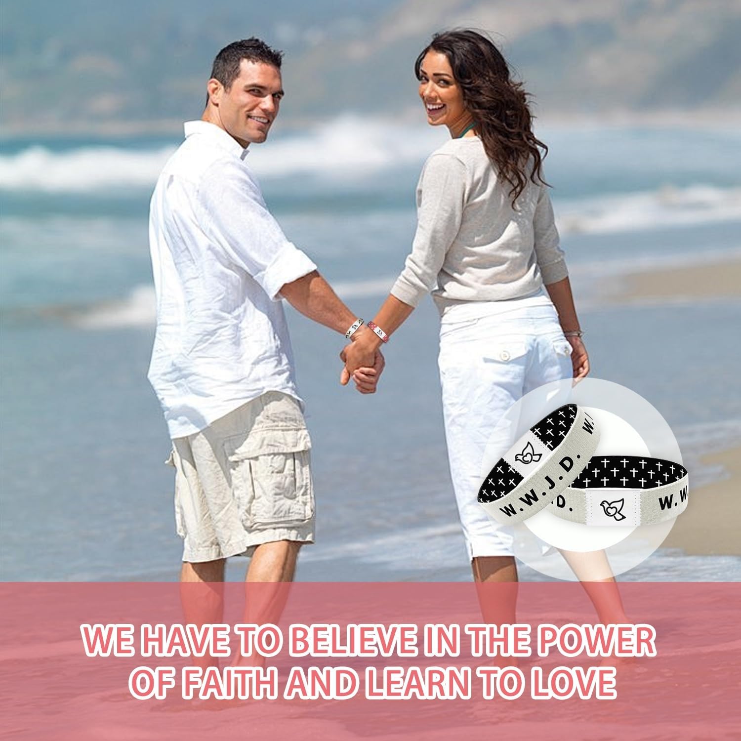 Bible Verse Bracelets NFC Scan- Daily Bible Verse Bracelet -Daily Inspirational Christian Gifts for Men & Women, Waterproof Jesus Wristbands with Faith-Filled Scriptures - Image 7