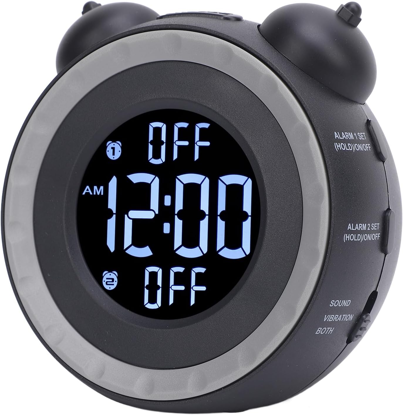 Back view of Ymiko Alarm Clock showing ports