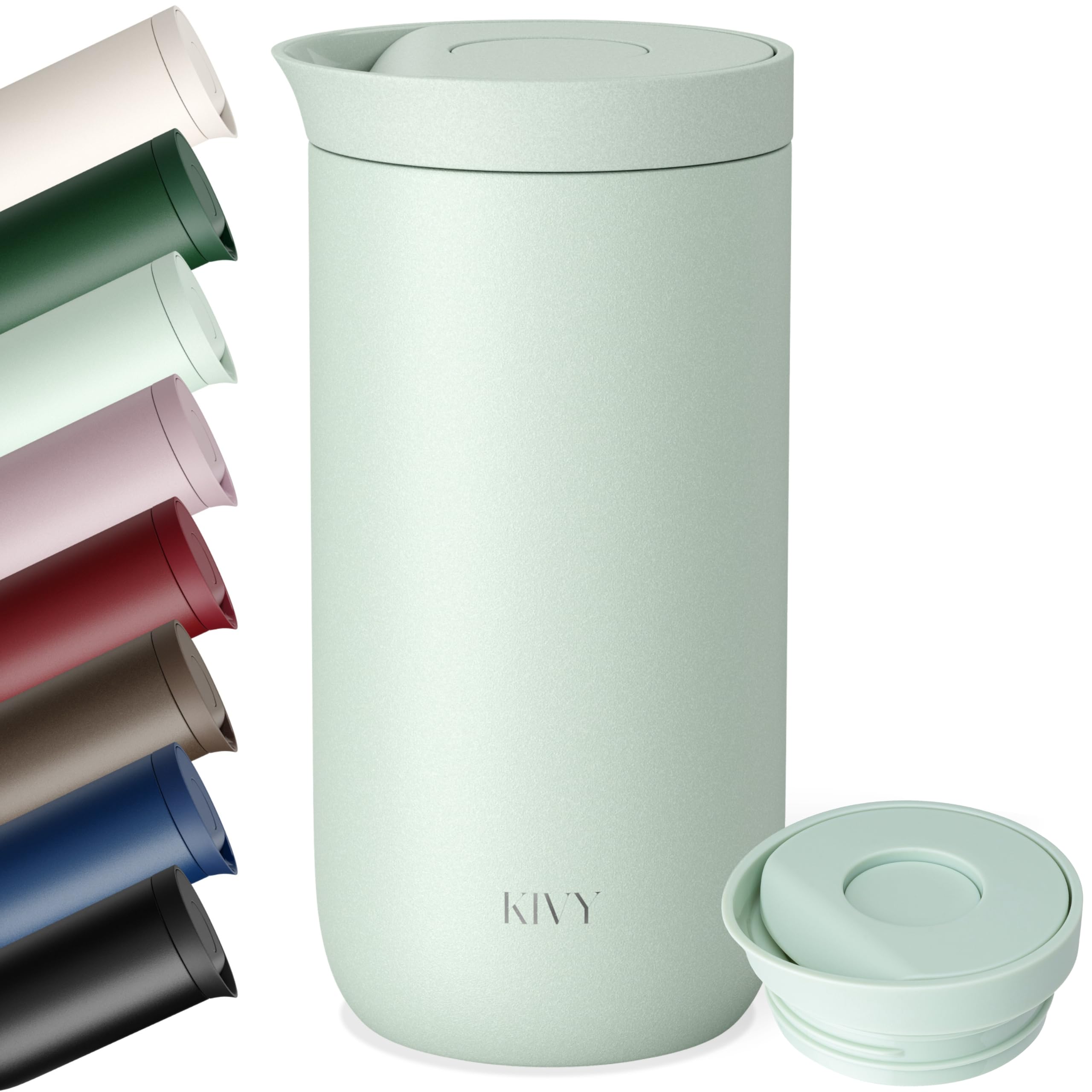 KIVY Thermal Mug 500 ml - 6 Hours Hot | 24 Hours Cold - Dishwasher Safe - BPA Free