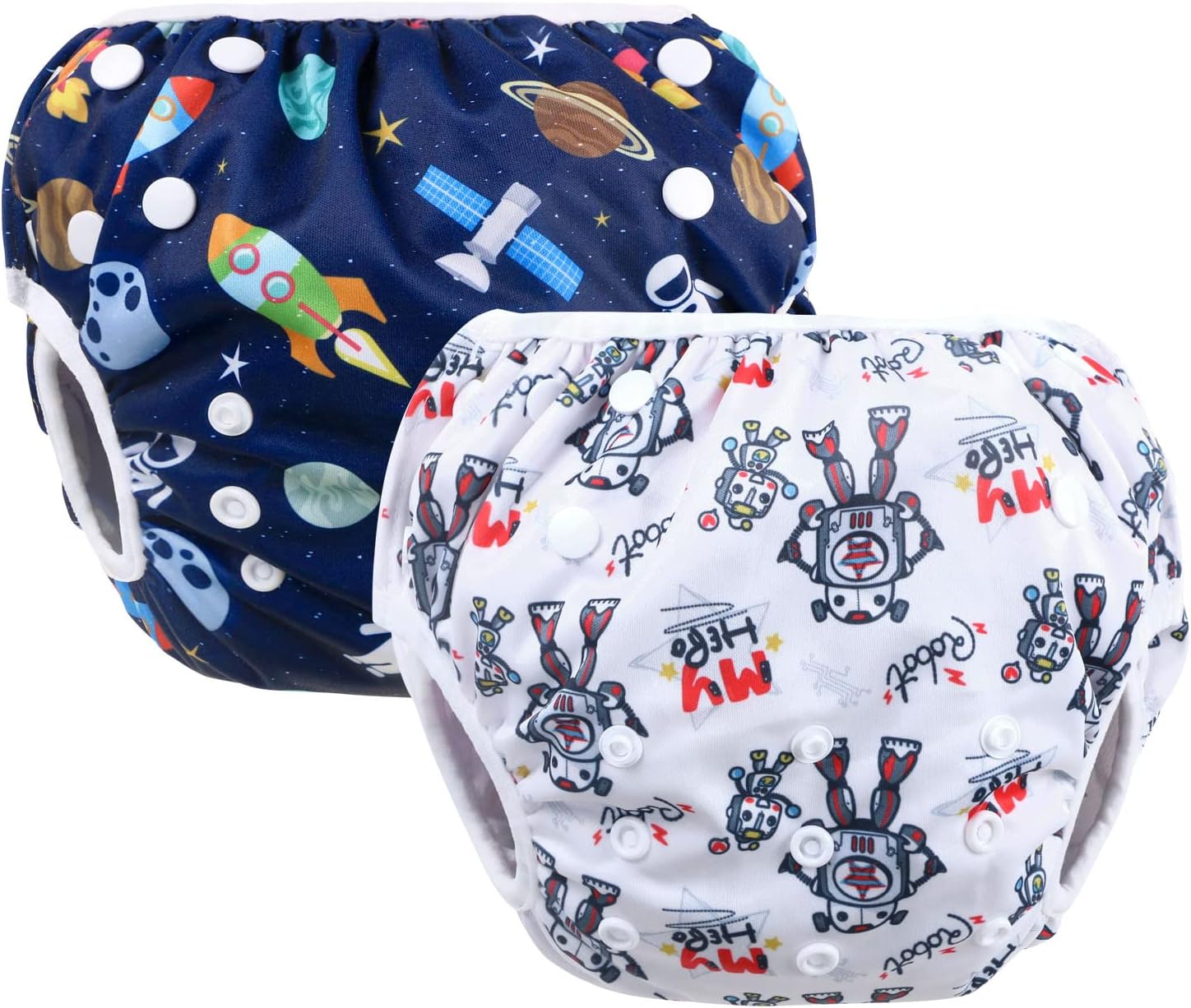 Vicloon Reusable Swimming Nappy, 2 Packs Baby Swim Nappy Comfortable