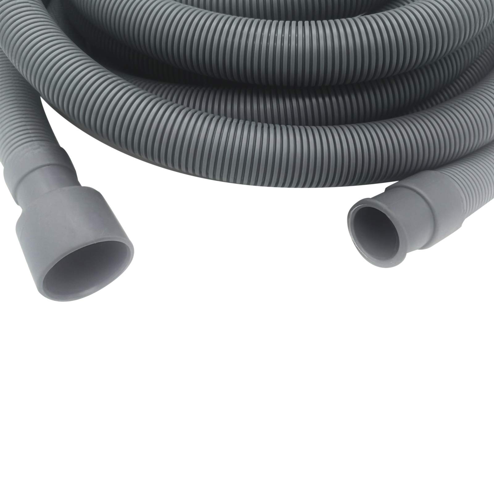 Ablaufschlauch für Waschmaschine, 10 m, Ablaufschlauch-Verlängerungssets, flexibler gewellter Ablaufschlauch für Waschmaschine, passend für 3,8 cm mit 1 Adapter, 1 U-Biegungshalter, 2 Schlauchschellen