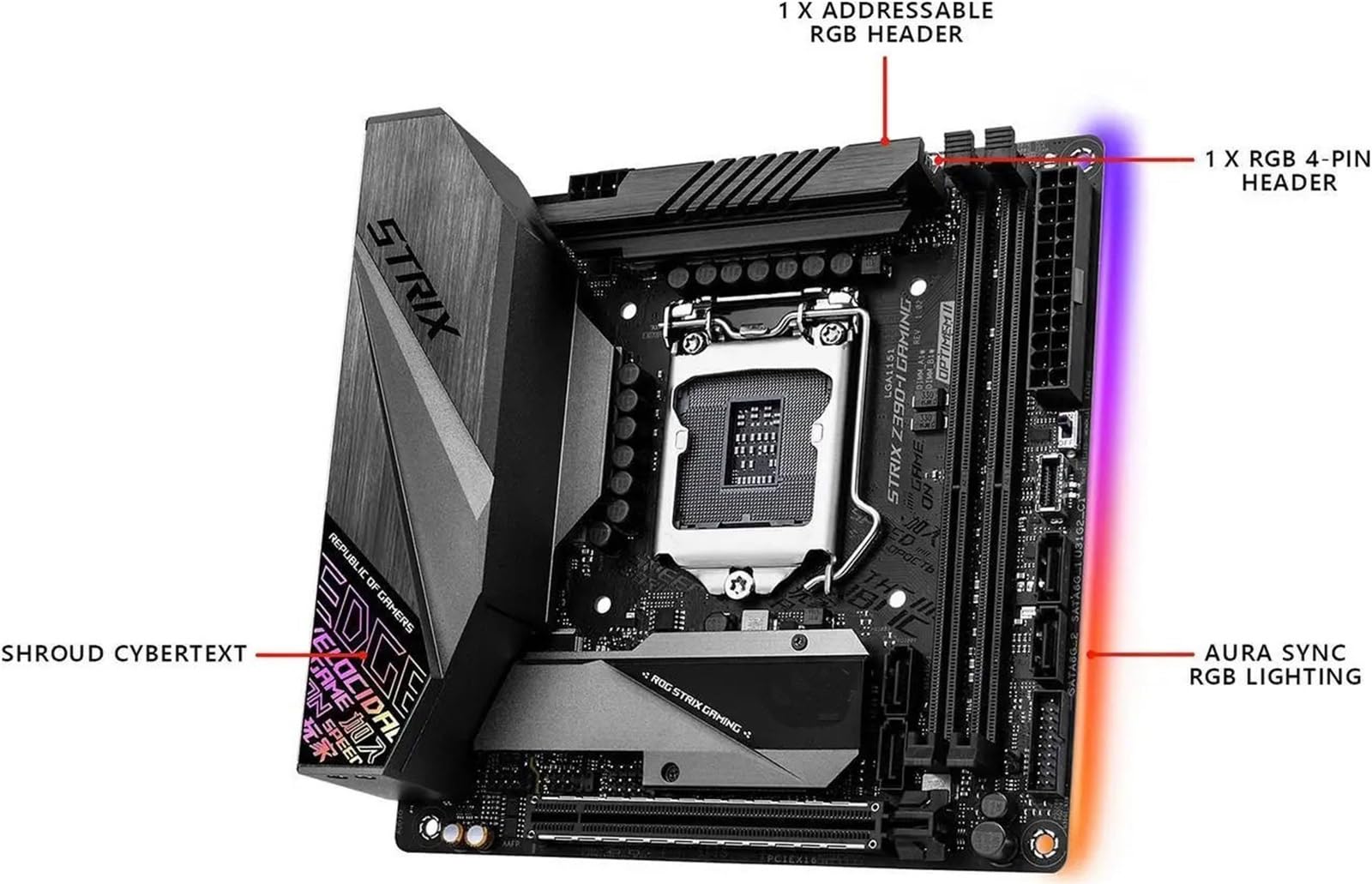 Placa Base Fit For ASUS ROG Strix Z390-I Gaming