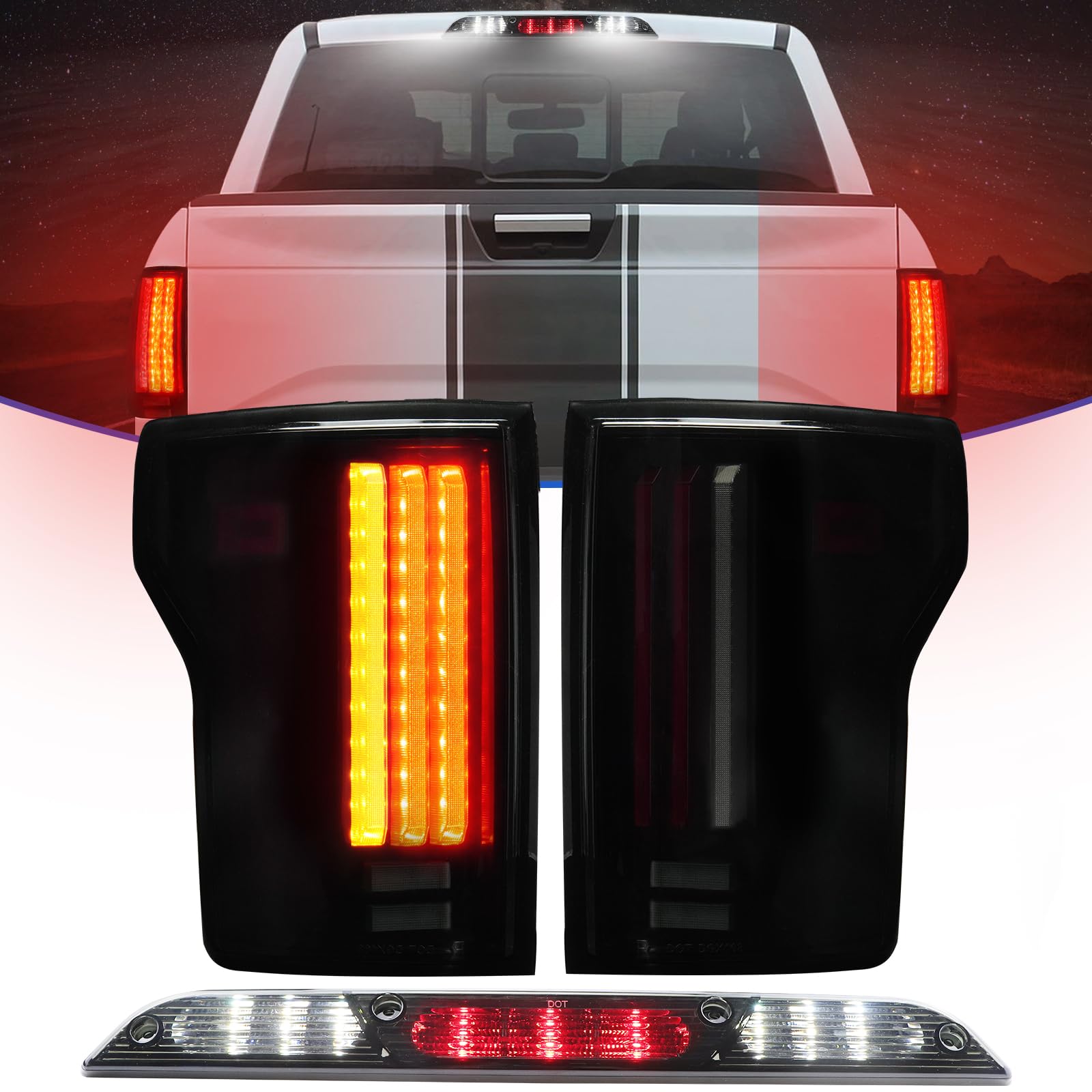 Se Adapta A Ford 2009-2014 F150 Led Luces Traseras | Meses Sin Interés